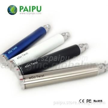 Latest design E vapor ego twist 3.3v~4.8v Variable voltage Huge vap